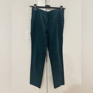 Lafayette 148 New York Green Plaid Pants